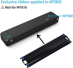 HPRT MT800 Wireless Printer Ribbon Accessories | Dedicated to MT800 | 2 rolls in 1 box, 1 roll can print 45 sheets of A4